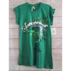 St. Patrick's Day T-Shirt Size Large Shamrocks Festive Irish Clover